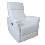 Tugitool GERRY manuaalne recliner 76x92xH101cm, valge Elutoamööbel H01-500 Tugitoolid ja kiiktoolid