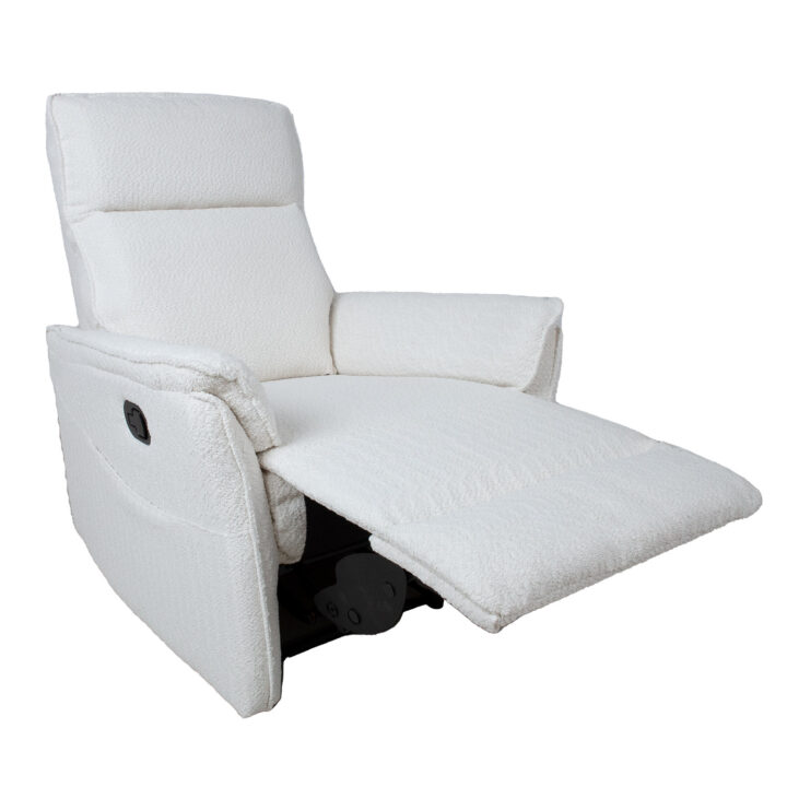 Tugitool GERRY manuaalne recliner 76x92xH101cm, valge Elutoamööbel H01-500 Tugitoolid ja kiiktoolid