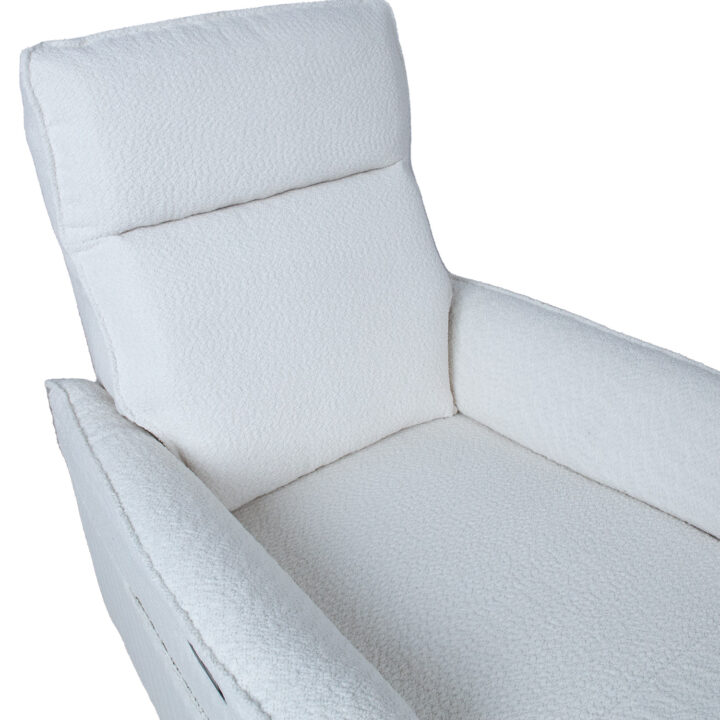 Tugitool GERRY manuaalne recliner 76x92xH101cm, valge Elutoamööbel H01-500 Tugitoolid ja kiiktoolid