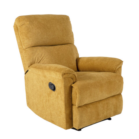 Tugitool GUSTAV manuaalne recliner 80x92xH104cm, kollane Elutoamööbel Elutuppa jõuludeks