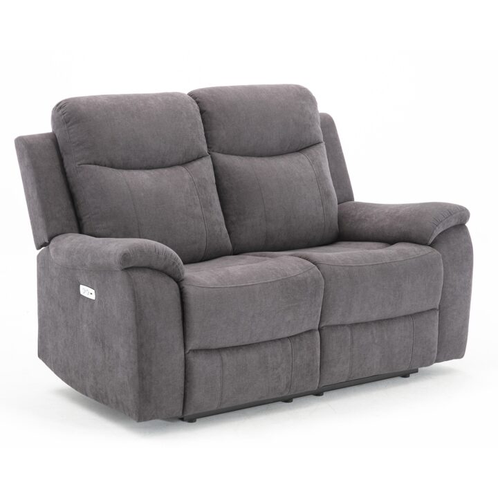 Diivan MILO 2-kohaline elektriline recliner 155x96xH103cm, hall Diivanid Diivanid
