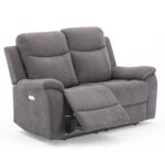 Diivan MILO 2-kohaline elektriline recliner 155x96xH103cm, hall Diivanid Diivanid