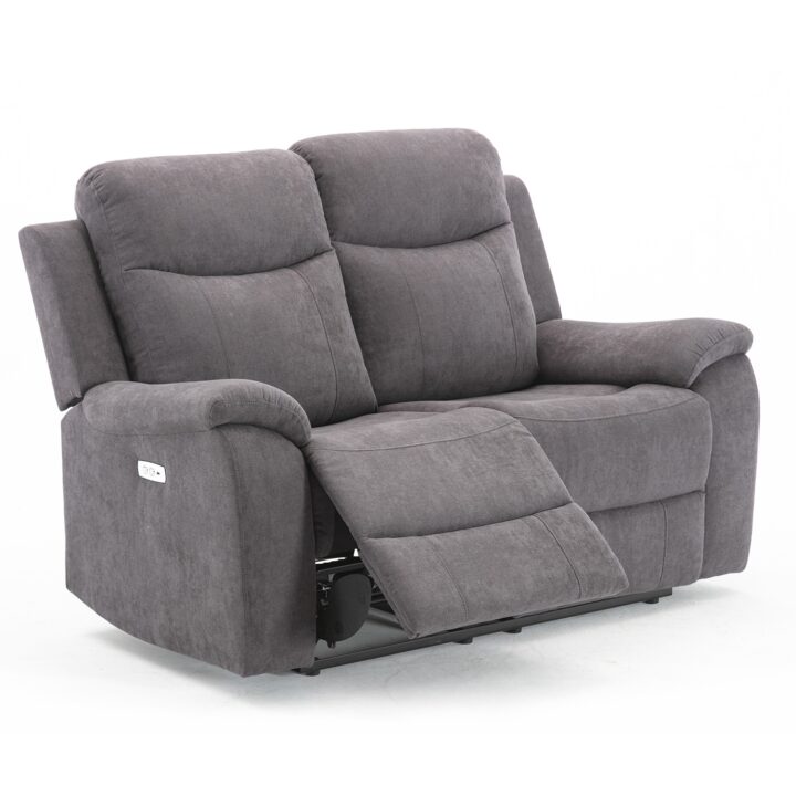 Diivan MILO 2-kohaline elektriline recliner 155x96xH103cm, hall Diivanid Diivanid
