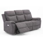 Diivan MILO 3-kohaline elektriline recliner 209x96xH103cm, hall Diivanid Diivanid