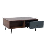 Diivanilaud RIO 98x60xH38cm, MDF pähkel/hall Diivanilauad ja abilauad Diivanilauad ja abilauad