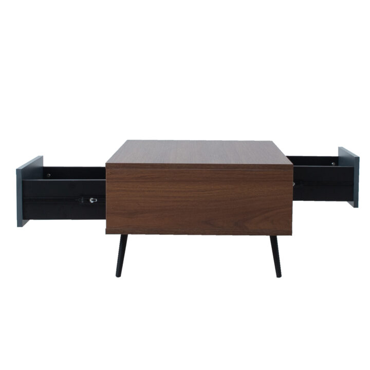 Diivanilaud RIO 98x60xH38cm, MDF pähkel/hall Diivanilauad ja abilauad Diivanilauad ja abilauad
