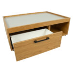 Diivanilaud BLOCK 98x70xH32cm, MDF tamm/hall Diivanilauad ja abilauad BLOCK