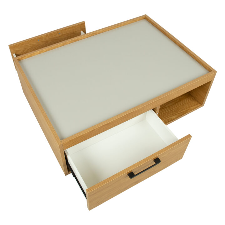 Diivanilaud BLOCK 98x70xH32cm, MDF tamm/hall Diivanilauad ja abilauad BLOCK