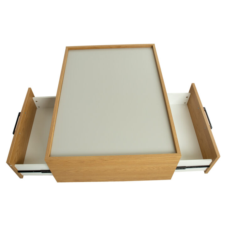Diivanilaud BLOCK 98x70xH32cm, MDF tamm/hall Diivanilauad ja abilauad BLOCK