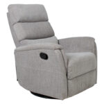 Tugitool BARCLAY kiikuv ja pöörlev manuaalne recliner 79x86xH105cm, helehall Elutoamööbel H01-500 Tugitoolid ja kiiktoolid