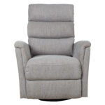 Tugitool BARCLAY kiikuv ja pöörlev manuaalne recliner 79x86xH105cm, helehall Elutoamööbel H01-500 Tugitoolid ja kiiktoolid