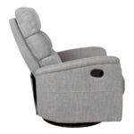 Tugitool BARCLAY kiikuv ja pöörlev manuaalne recliner 79x86xH105cm, helehall Elutoamööbel H01-500 Tugitoolid ja kiiktoolid
