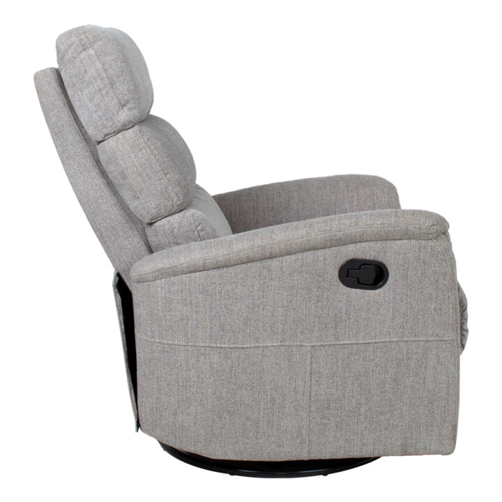 Tugitool BARCLAY kiikuv ja pöörlev manuaalne recliner 79x86xH105cm, helehall Elutoamööbel H01-500 Tugitoolid ja kiiktoolid