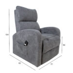 Tugitool BARNY elektriline lift recliner 72x93xH104cm, hall Elutoamööbel Elutuppa jõuludeks