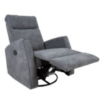 Tugitool EDDY kiikuv ja pöörlev manuaalne recliner 76x96xH103cm, hall Elutoamööbel