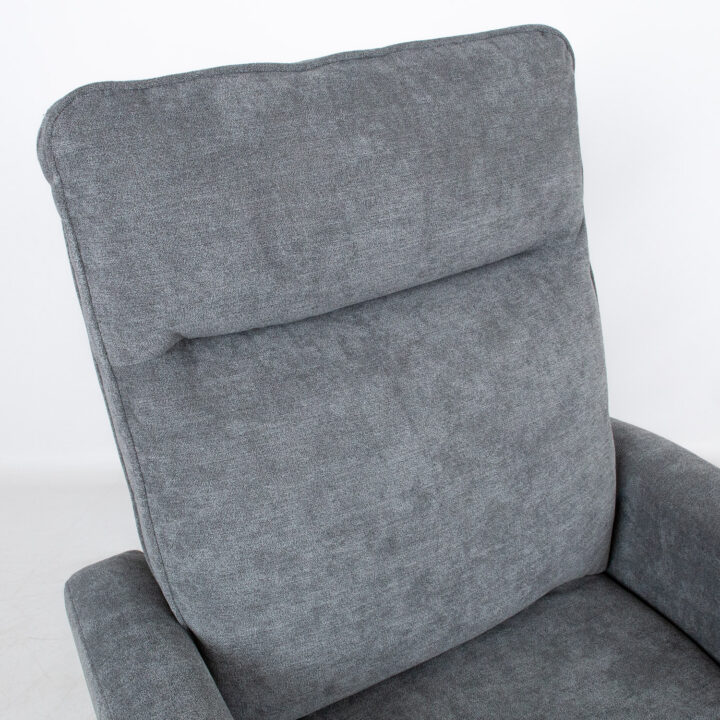 Tugitool EDDY kiikuv ja pöörlev manuaalne recliner 76x96xH103cm, hall Elutoamööbel