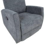 Tugitool EDDY kiikuv ja pöörlev manuaalne recliner 76x96xH103cm, hall Elutoamööbel