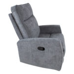 Tugitool EDDY kiikuv ja pöörlev manuaalne recliner 76x96xH103cm, hall Elutoamööbel