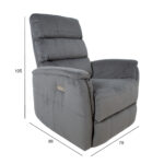 Tugitool BARCLAY elektriline recliner, hall Elutoamööbel H01-501 Recliner
