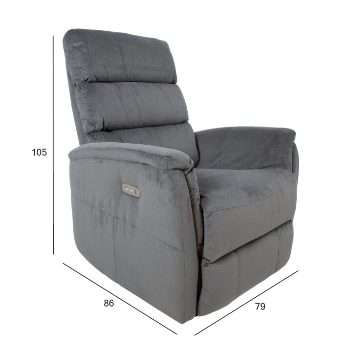 Tugitool BARCLAY elektriline recliner, hall Elutoamööbel H01-501 Recliner
