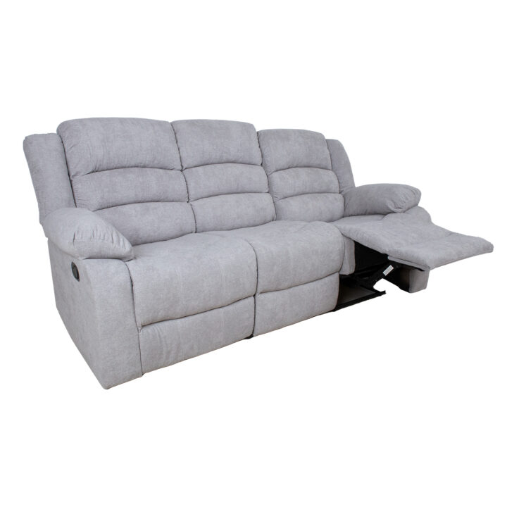 Diivan MALINA 3-kohaline manuaalne recliner, helehall Diivanid Diivanid