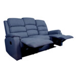Diivan MANUEL 3-kohaline manuaalne recliner, tumesinine Diivanid Diivanid