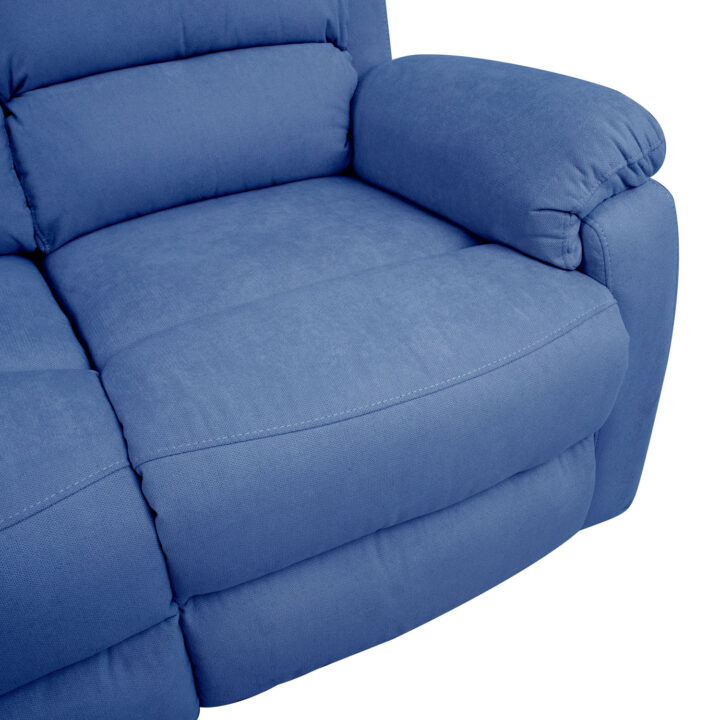 Diivan MANUEL 3-kohaline manuaalne recliner, tumesinine Diivanid Diivanid
