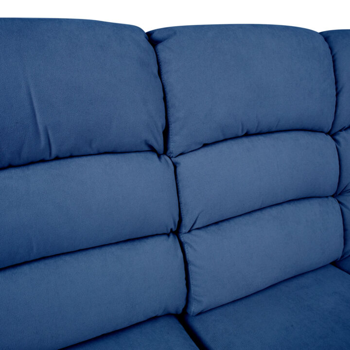 Diivan MANUEL 3-kohaline manuaalne recliner, tumesinine Diivanid Diivanid
