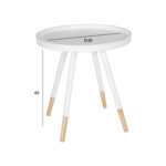 Abilaud FOXY D46xH48cm, materjal: puit, värvus: valge /naturaalne Abilauad ja serveerimislauad Abilauad ja serveerimislauad