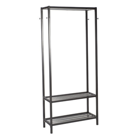 Esikuriiul STRAIGHT 85x32xH180cm, terasest raam, värvus: must / kroom Esik ja Garderoob Esikumööbel