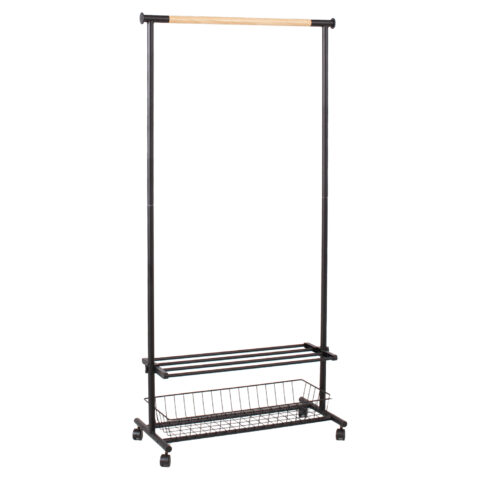 Stange FOREST 80x36xH165cm, must/naturaalne Esik ja Garderoob FOREST