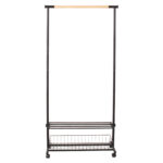 Stange FOREST 80x36xH165cm, must/naturaalne Esik ja Garderoob FOREST
