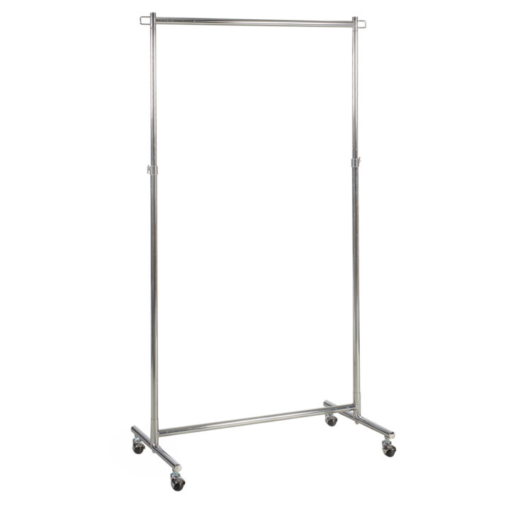 Stange GIGANT ratastel 93x42xH116-171cm, kroom Esik ja Garderoob H04-200 Riidestanged ja nagid