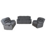 Tugitool MALINA manuaalne recliner, hall Diivanid 3+1 Diivanid 3+1