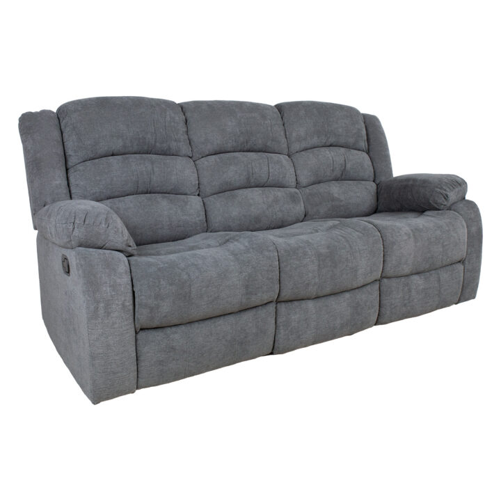 Diivan MALINA 3-kohaline manuaalne recliner, hall Diivanid Diivanid
