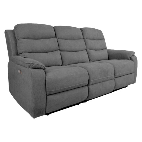 Diivan MIMI 3-kohaline elektriline recliner 208x93xH102cm, hall Diivanid 3+2 Diivanid