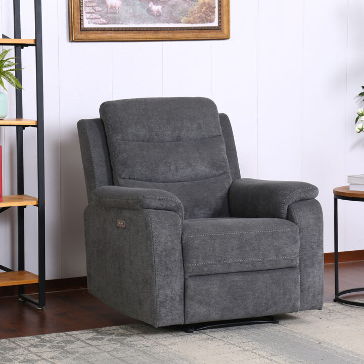 Tugitool MIMI elektriline recliner 92x93xH102cm, hall Diivanid 3+2+1 Diivanid 3+2+1