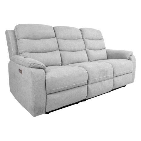 Diivan MIMI 3-kohaline elektriline recliner 208x93xH102cm, helehall Diivanid Diivanid
