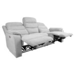 Diivan MIMI 3-kohaline elektriline recliner 208x93xH102cm, helehall Diivanid Diivanid