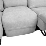Diivan MIMI 3-kohaline elektriline recliner 208x93xH102cm, helehall Diivanid Diivanid