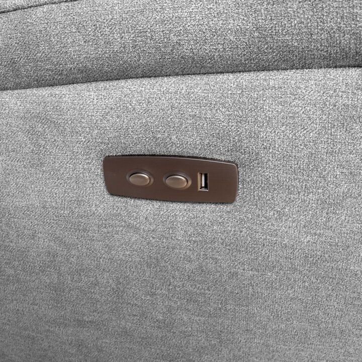 Diivan MIMI 3-kohaline elektriline recliner 208x93xH102cm, helehall Diivanid Diivanid