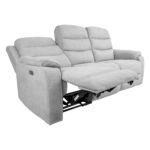 Diivan MIMI 3-kohaline elektriline recliner 208x93xH102cm, helehall Diivanid Diivanid