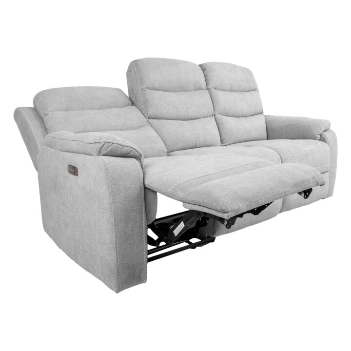 Diivan MIMI 3-kohaline elektriline recliner 208x93xH102cm, helehall Diivanid Diivanid