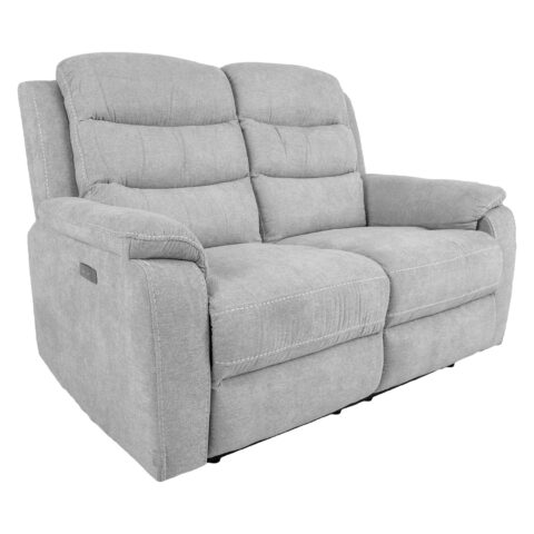 Diivan MIMI 2-kohaline elektriline recliner 153x93xH102cm, helehall Diivanid Diivanid