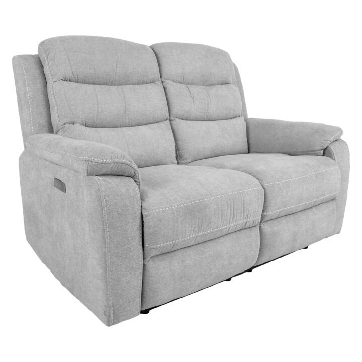 Diivan MIMI 2-kohaline elektriline recliner 153x93xH102cm, helehall Diivanid Diivanid