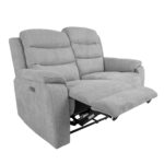 Diivan MIMI 2-kohaline elektriline recliner 153x93xH102cm, helehall Diivanid Diivanid