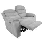 Diivan MIMI 2-kohaline elektriline recliner 153x93xH102cm, helehall Diivanid Diivanid