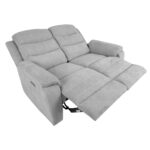 Diivan MIMI 2-kohaline elektriline recliner 153x93xH102cm, helehall Diivanid Diivanid