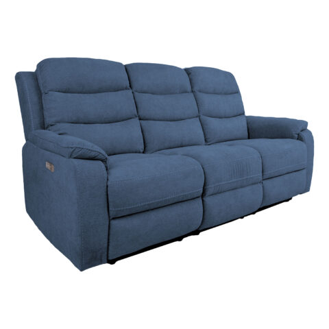 Diivan MIMI 3-kohaline elektriline recliner 208x93xH102cm, sinine Diivanid Diivanid