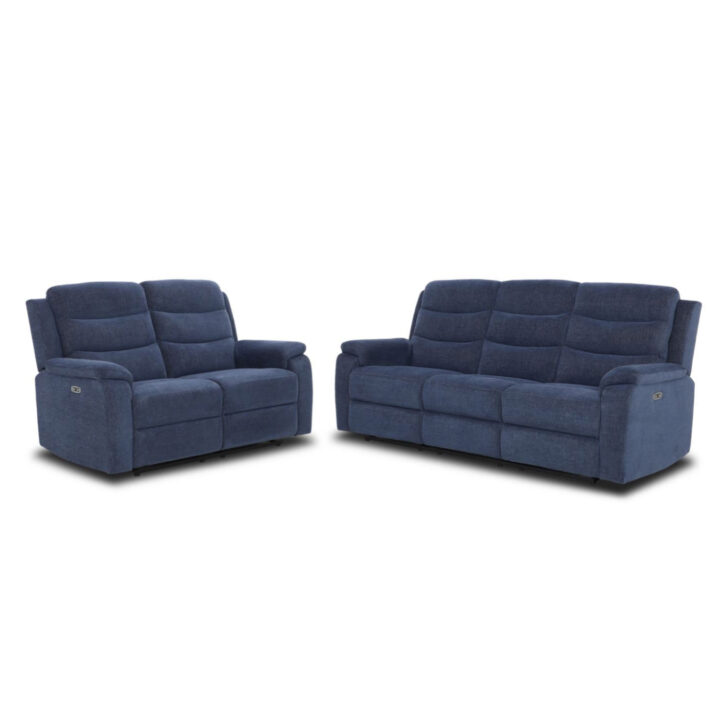 Diivan MIMI 3-kohaline elektriline recliner 208x93xH102cm, sinine Diivanid Diivanid
